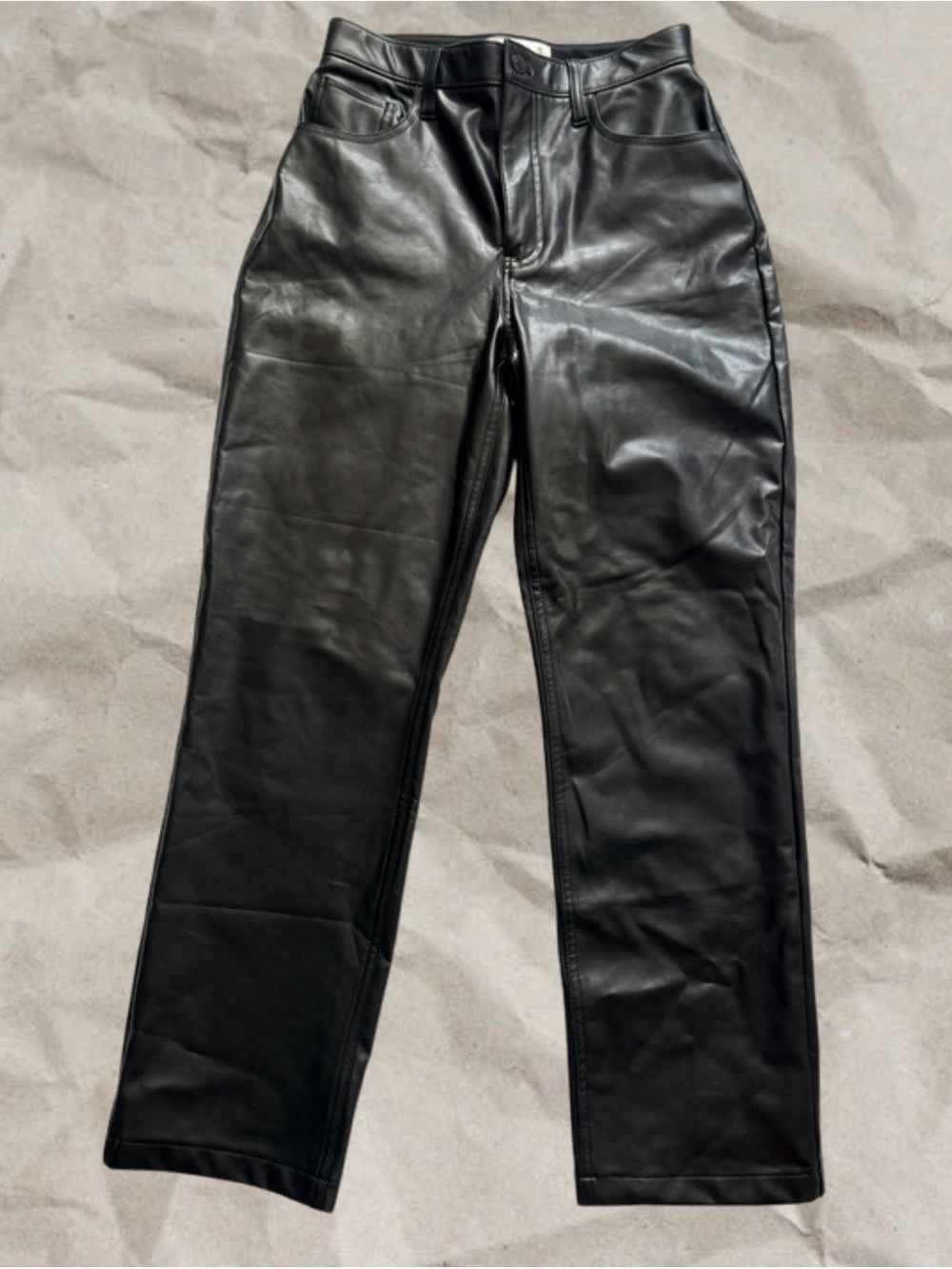 Faux Leather Curve Love Pants A&F size 4